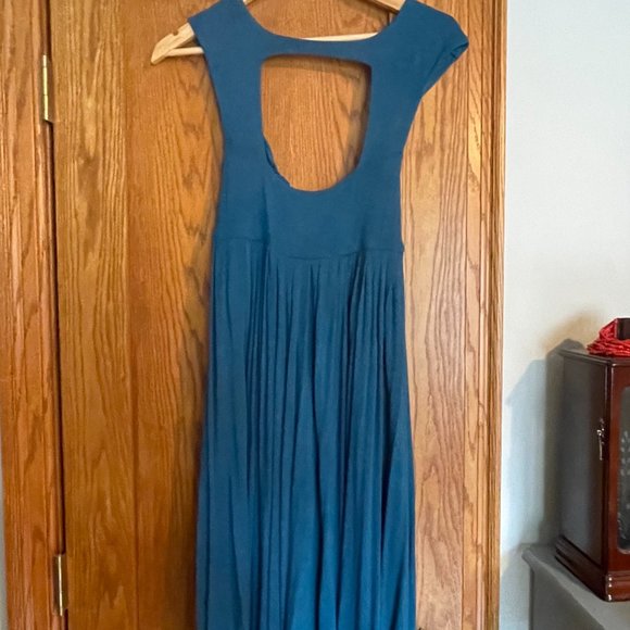 Anthropologie Teal Jersey Dress - Picture 3 of 3